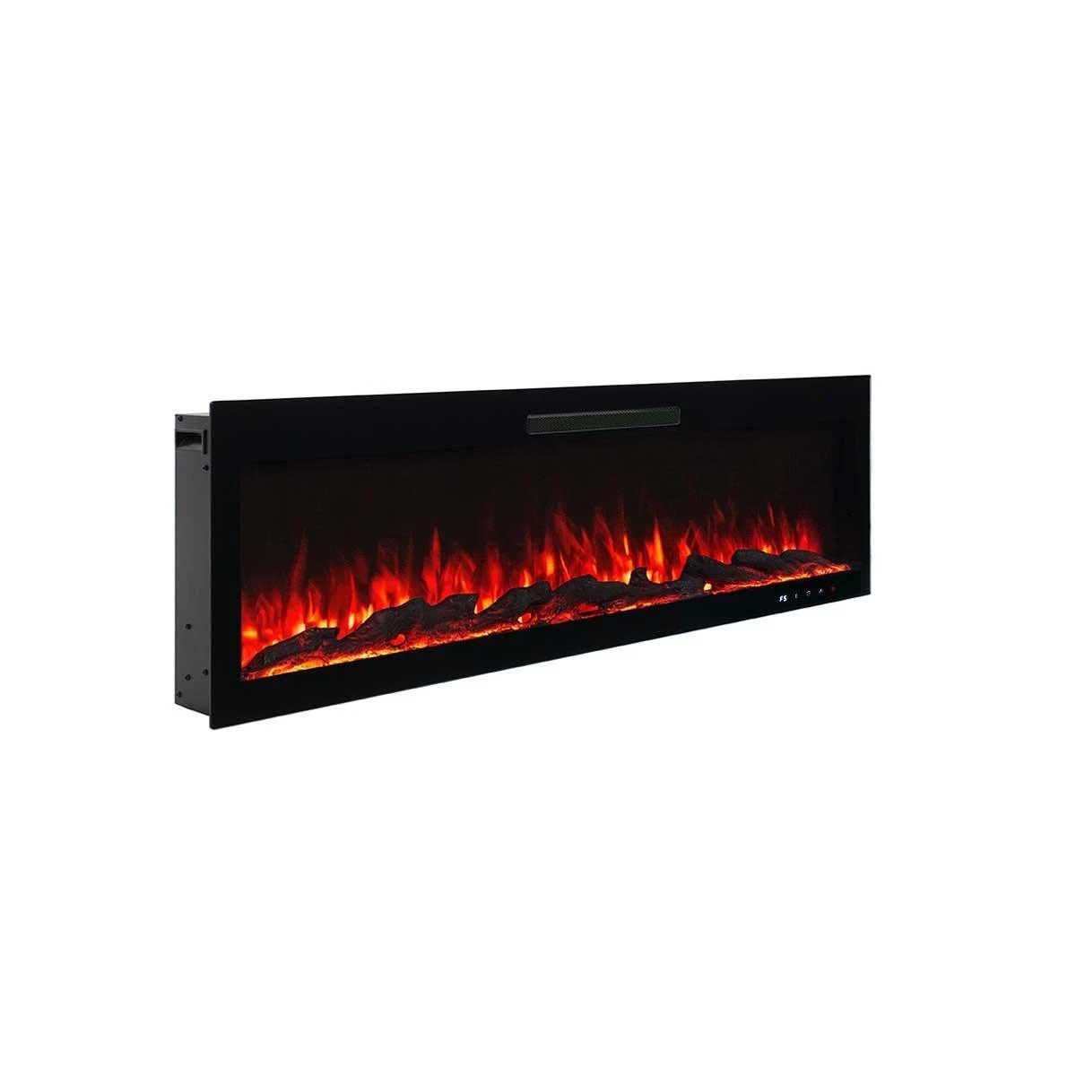 4 Moda Living Rocco 60 inch Electric Fireplace - Black, 4 of 5