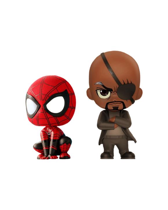 SPIDER-MAN IKON COLLECTABLES Spider-Man Action Figures Cosbaby 2Pc Nick Fury - Multi