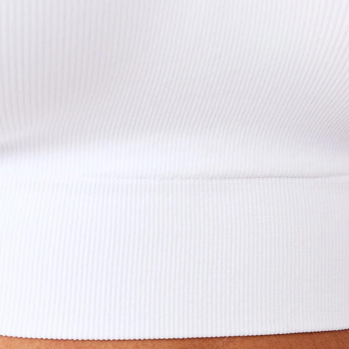 6 Full Figure Wirefree Seamfree T-Shirt Bra White, 6 of 6
