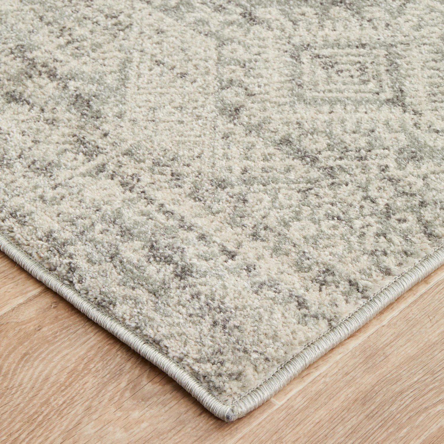 5 Common Ground Rugs Phantom 351 400x80cm - Large Runner Power Loomed Pet Friendly Rug - Silver, 5 of 9