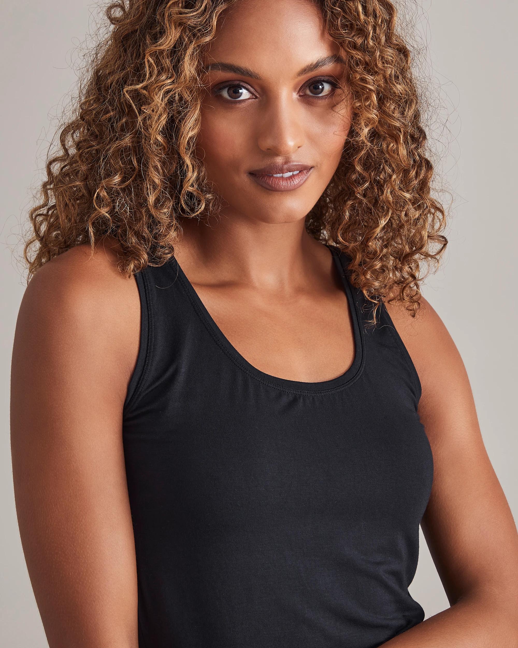3 Target Modal Singlet Vest BLACK, 3 of 8