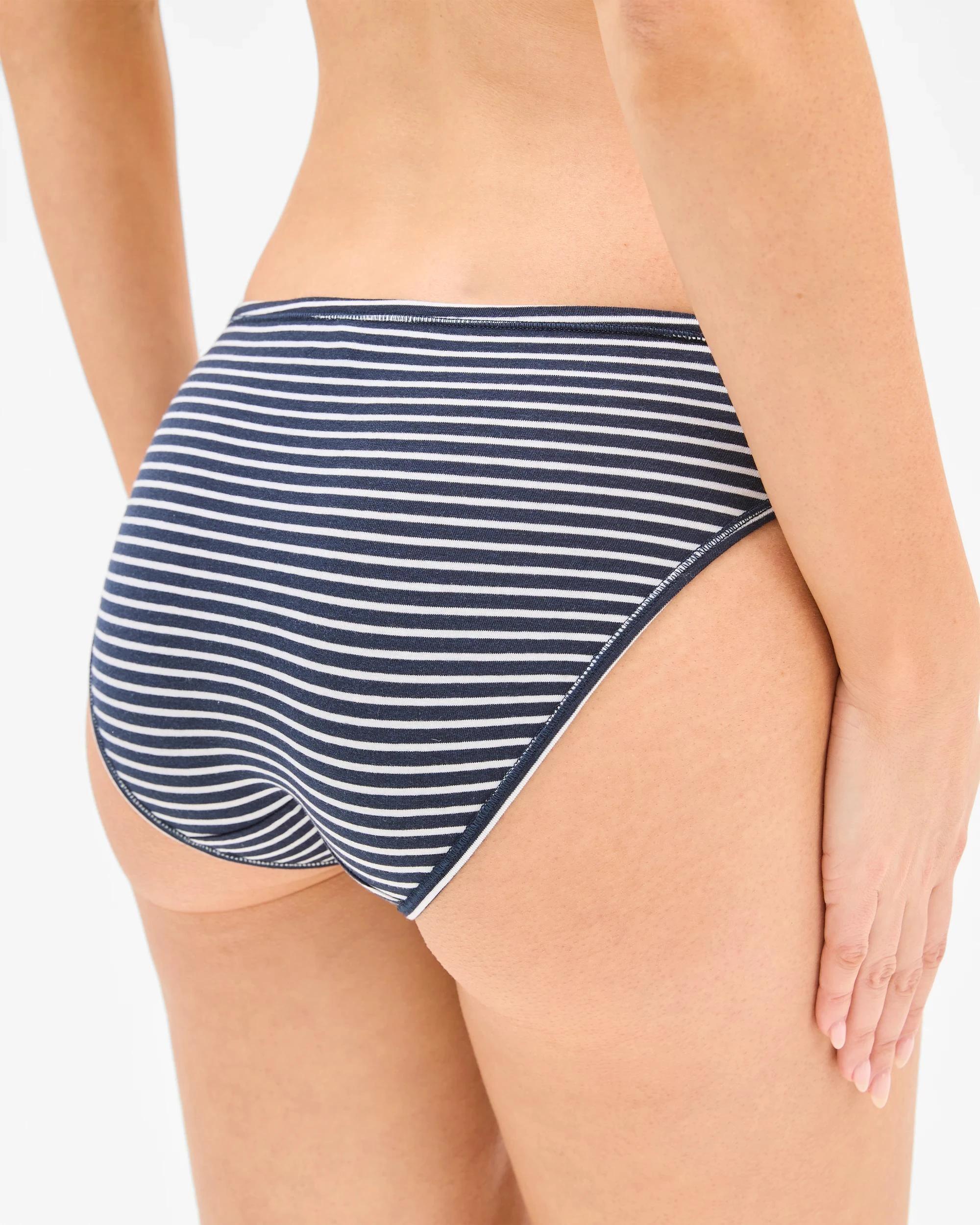 4 Target Woman Womens Super Soft Bikini Briefs 2 Pack STRIPE BLUE, 4 of 4