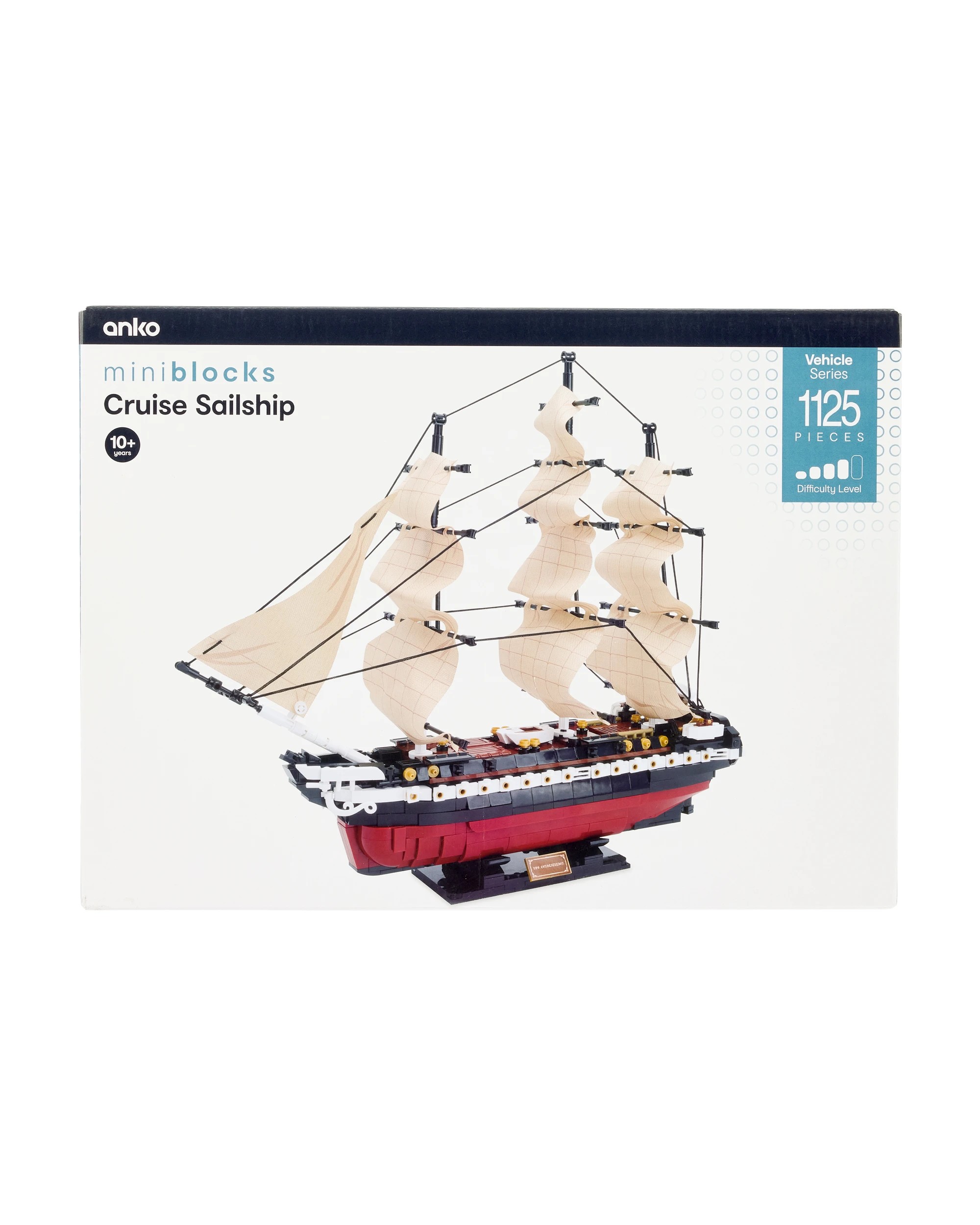 1 1125 Piece Mini Blocks Vehicle Series: Cruise Sailship, 1 of 8