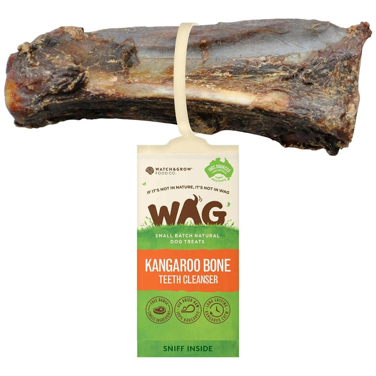 1 WAG Kangaroo Teeth Cleanser Bone Treats, 1 of 2