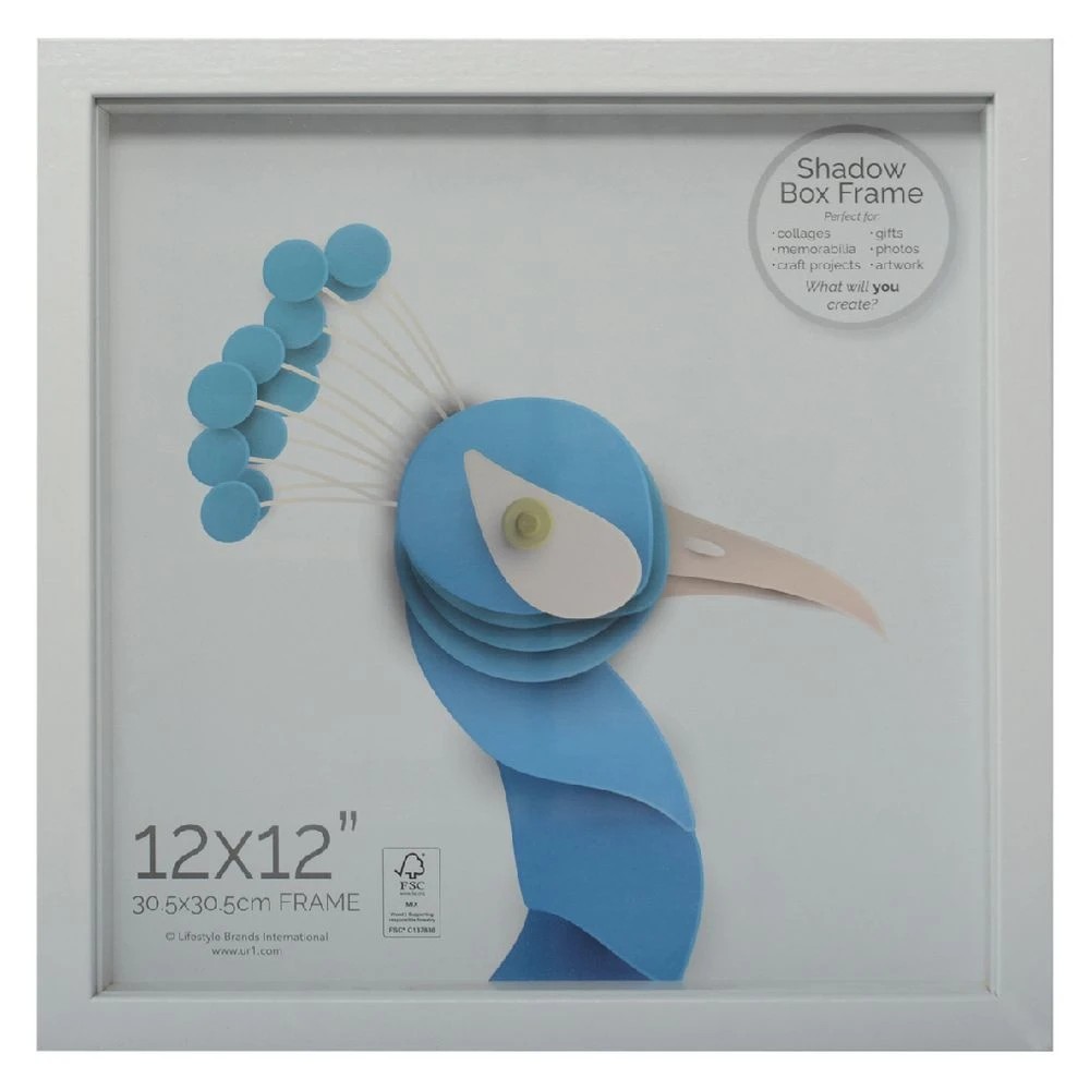 5 Hampton 12x12" Shadow Box White, 5 of 5