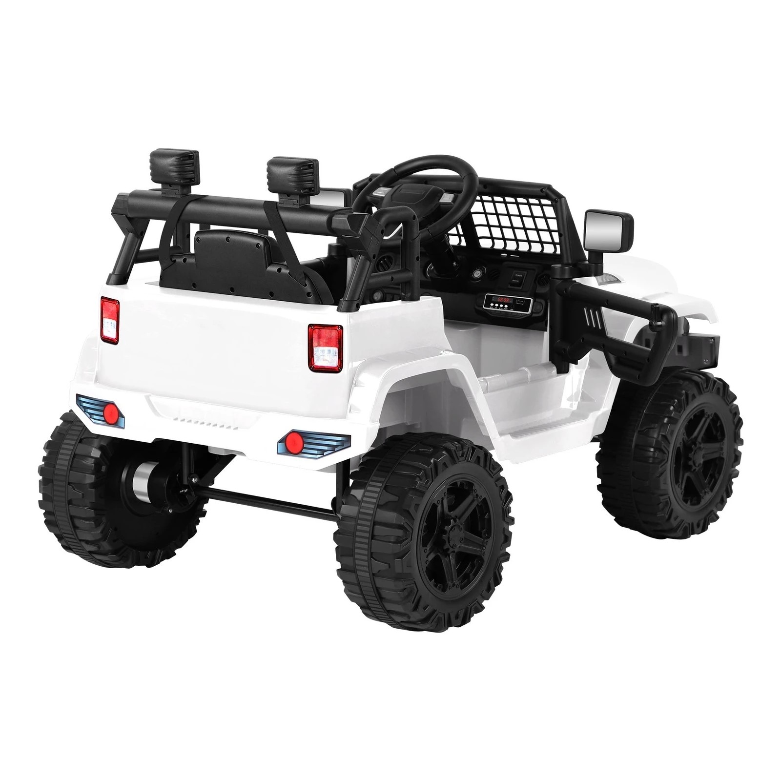 6 Alfordson Kids Ride On Car Toy Jeep Electric 12V 70W Motors R/C LED Lights - White, 6 of 10