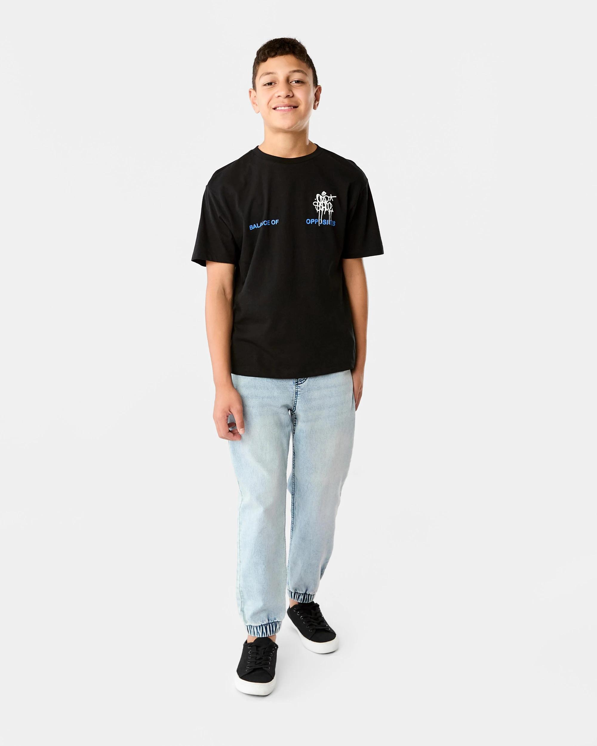 7 Short Sleeve Print T-shirt Blk Graff, 7 of 8