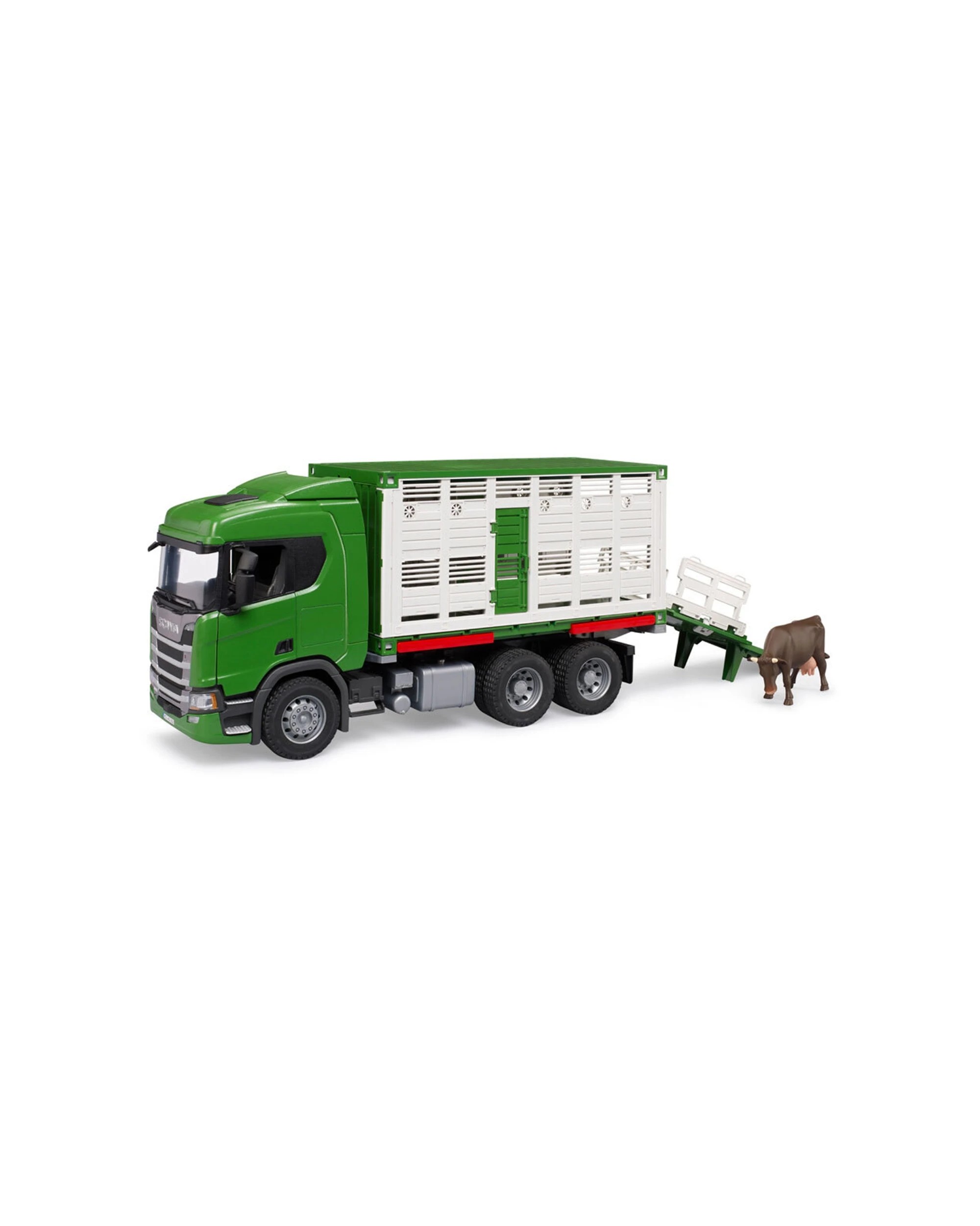 1 Bruder 1 16 Scania Super 560r Cattle Transporter Set Scale Model Kids Toy 3y+ - Green, 1 of 2