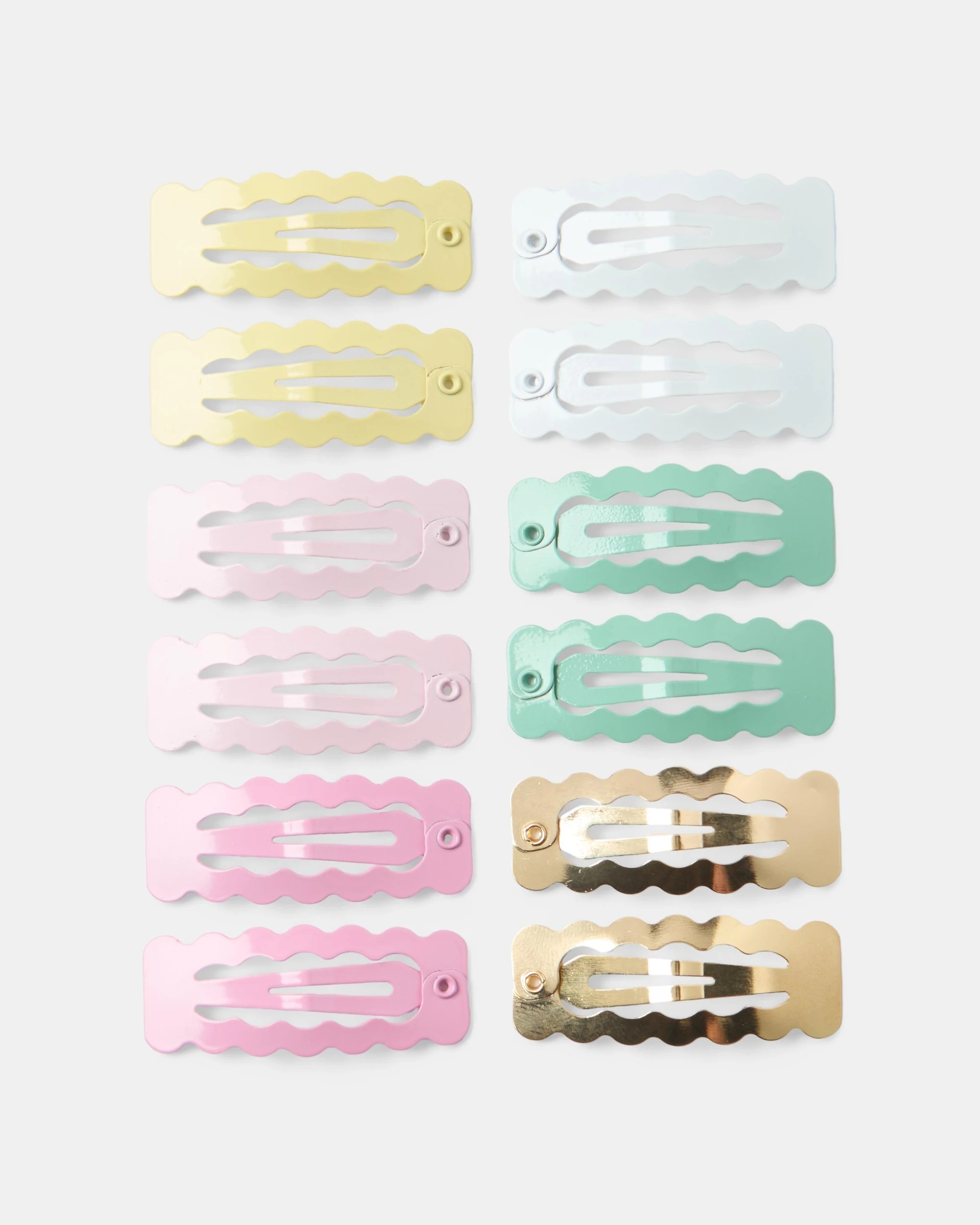 1 12 Pack Snap Hair Clips, 1 of 3