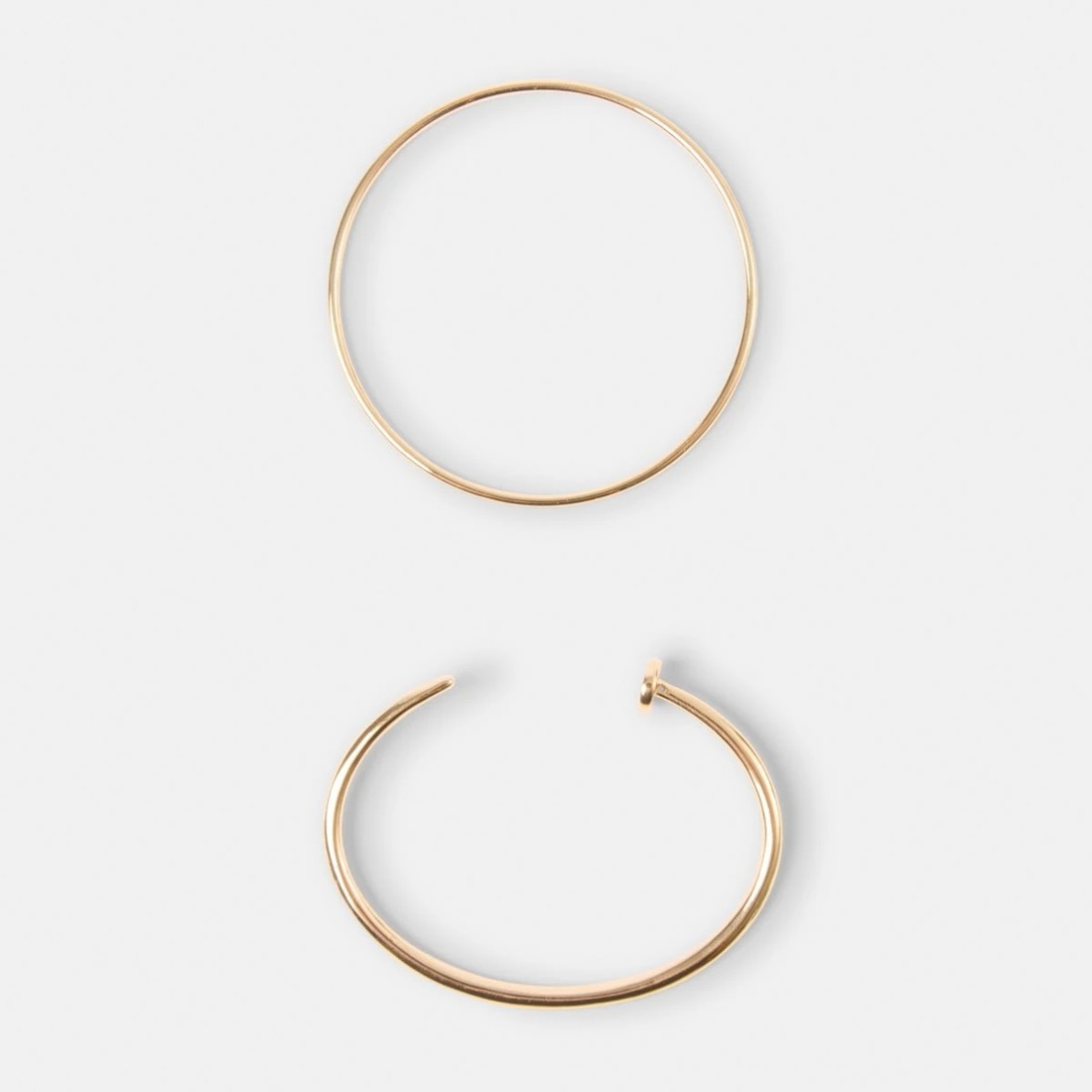 2 2 Pack Screw Bangles - Gold Tone, 2 of 4