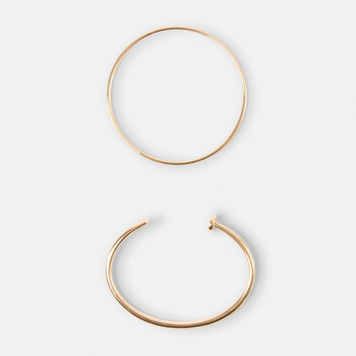 2 2 Pack Screw Bangles - Gold Tone, 2 of 4