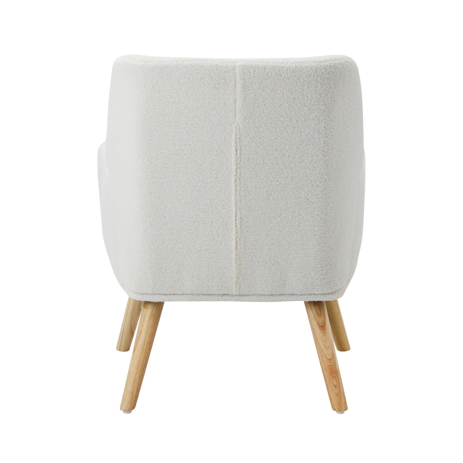 9 Oikiture 2x Armchair Lounge Chair Sherpa Accent Armchairs Tub Chairs Sofa - White, 9 of 10