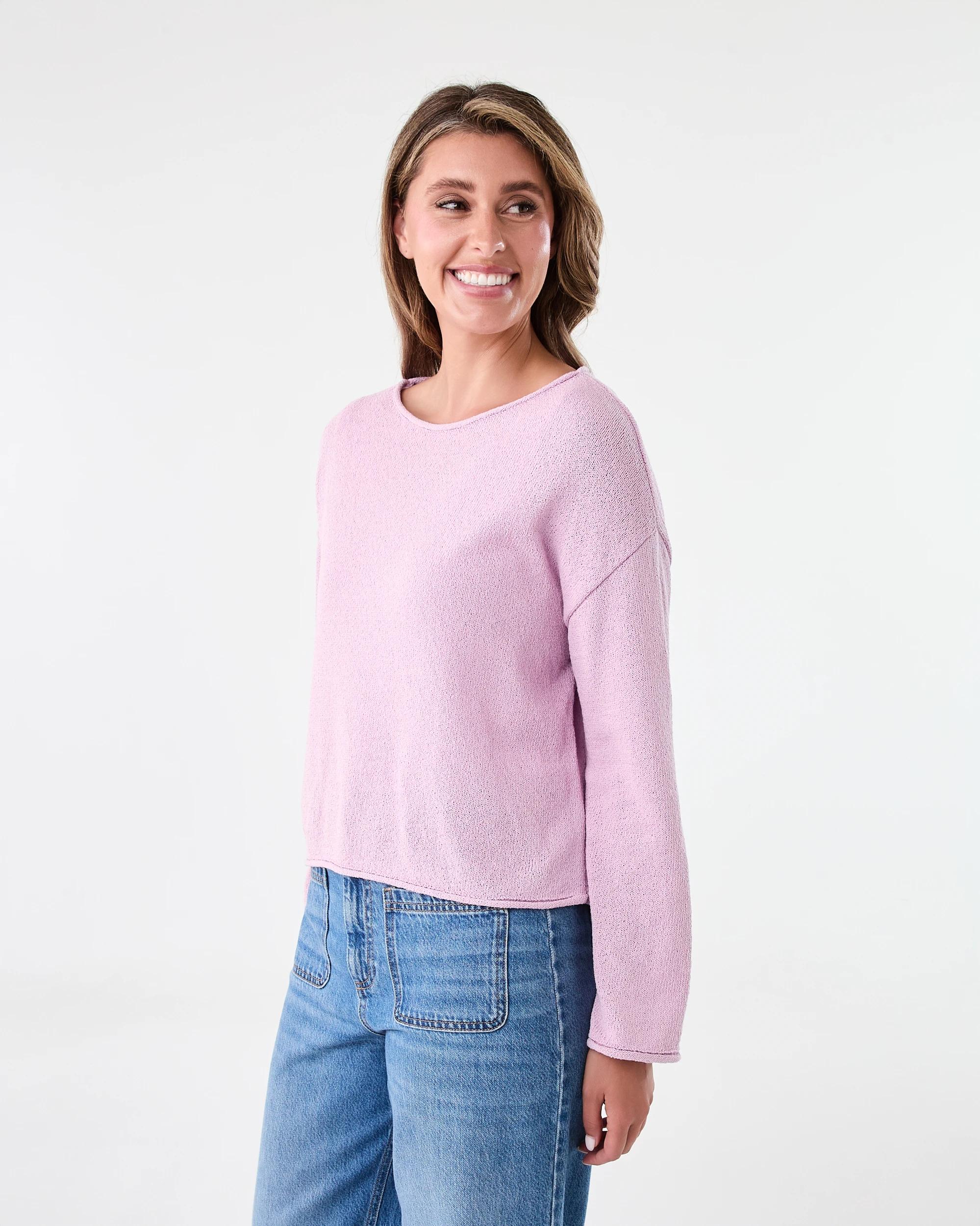 2 Boatneck Pullover Wrm Lilac, 2 of 6