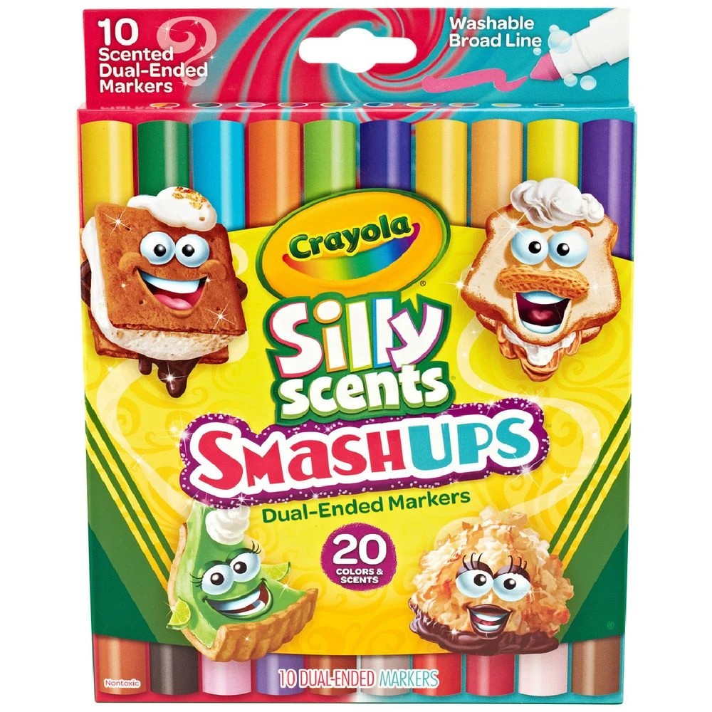 1 Crayola Silly Scents SmashUps Dual-ended Markers 10 Pack, 1 of 6