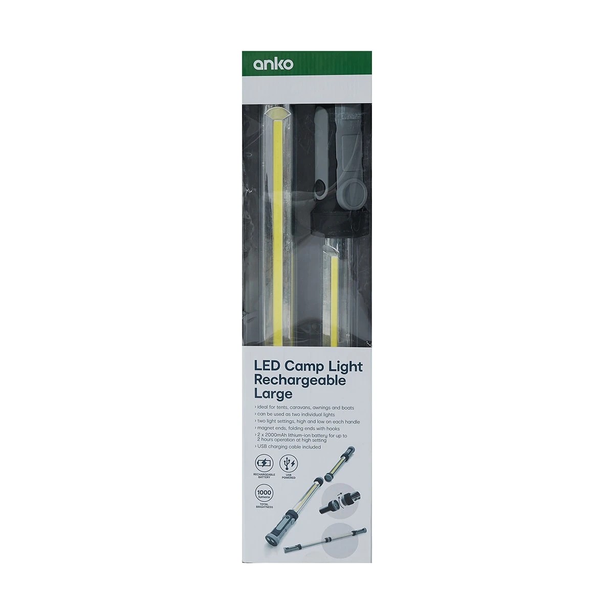 9 LED Camp Light Rechargeable - Large, 9 of 10