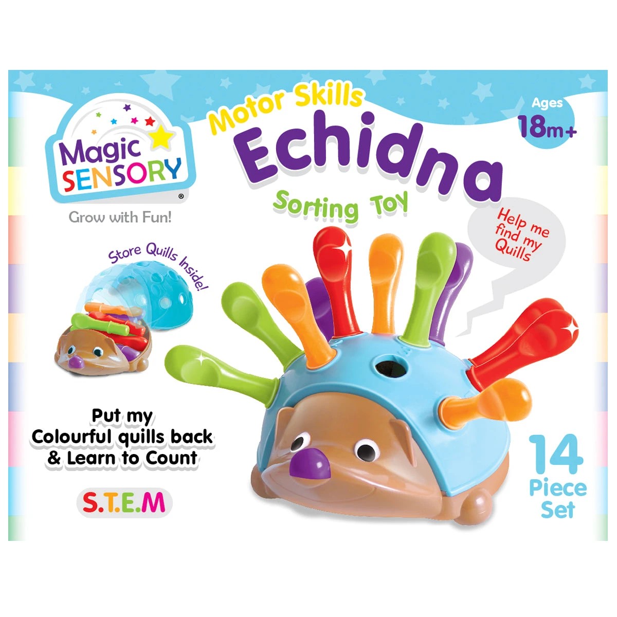 3 Magic Sensory Fine Motor Skills Echidna, 3 of 10