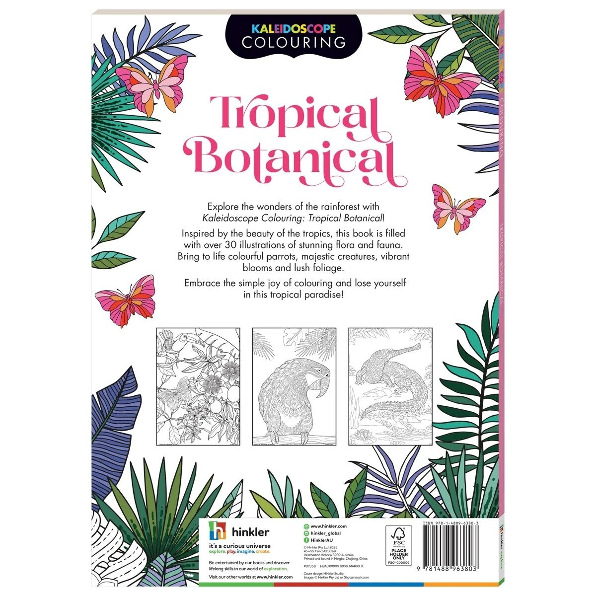 2 Kaleidoscope Colouring: Tropical Botanical - Book, 2 of 5