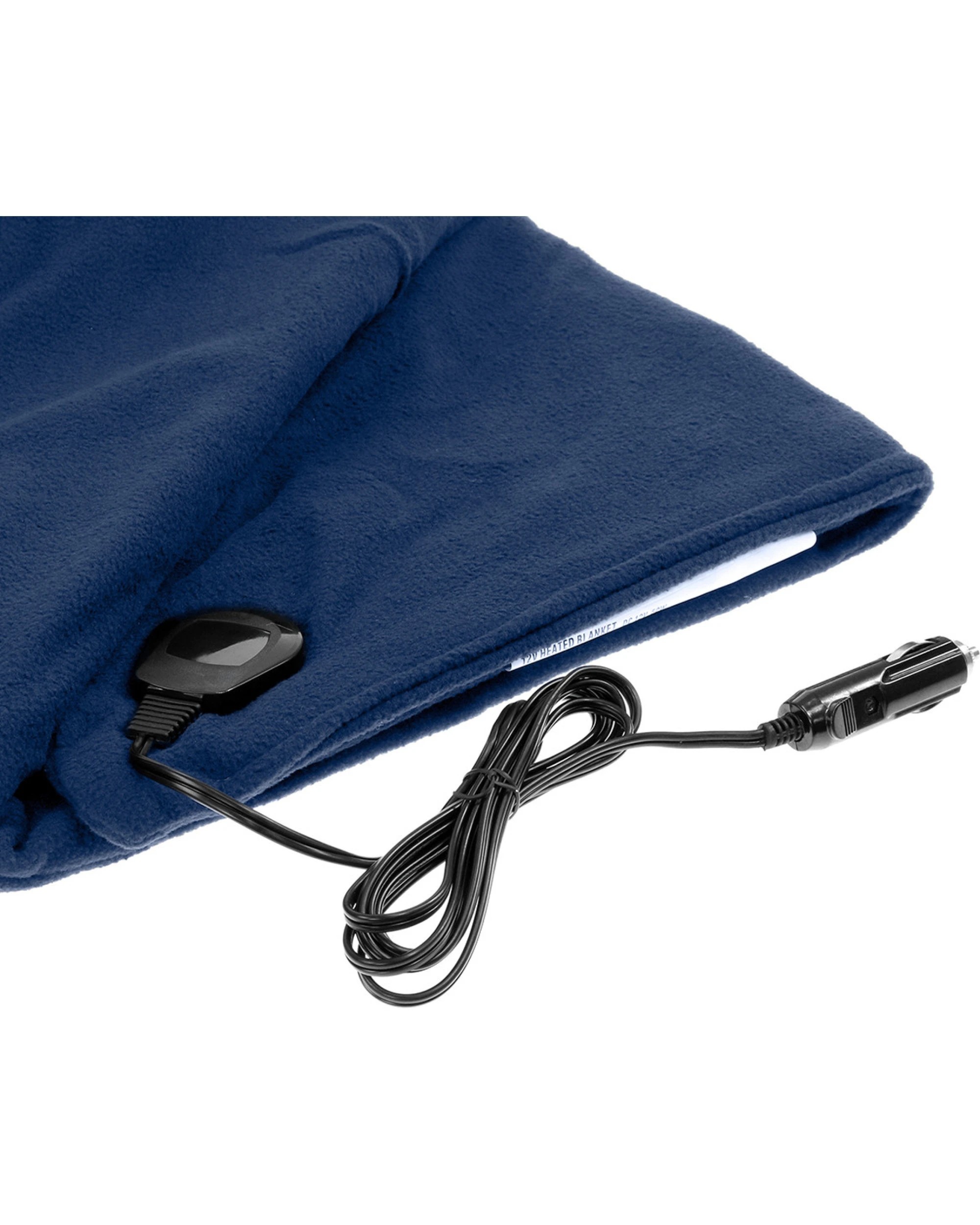 2 Laura Hill Heated Electric Car Blanket 150x110cm 12v - Navy Blue
 - Single Bed, 2 of 9