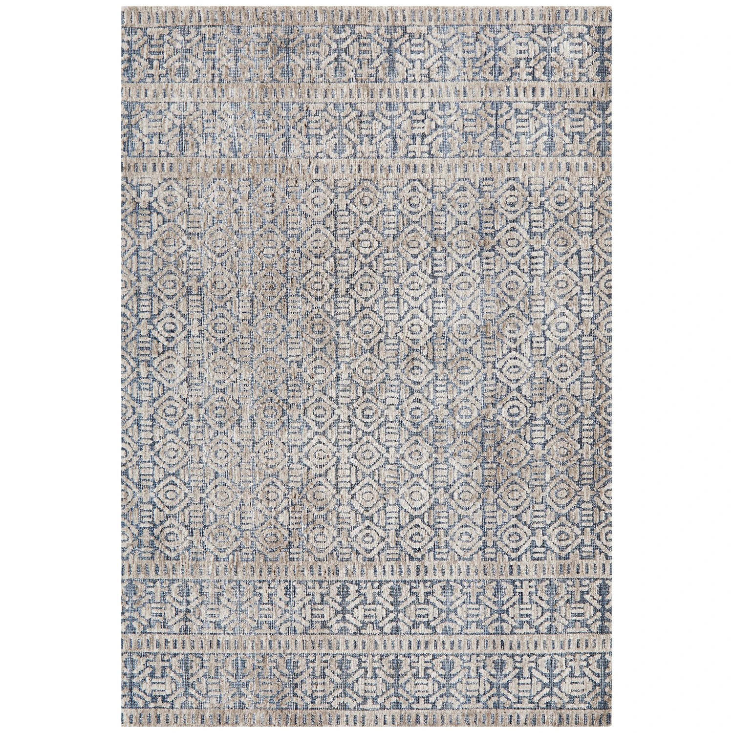 2 Common Ground Rugs Klara 361 225x155cm - Medium Hand Loomed Floor Rug - Blue, 2 of 7