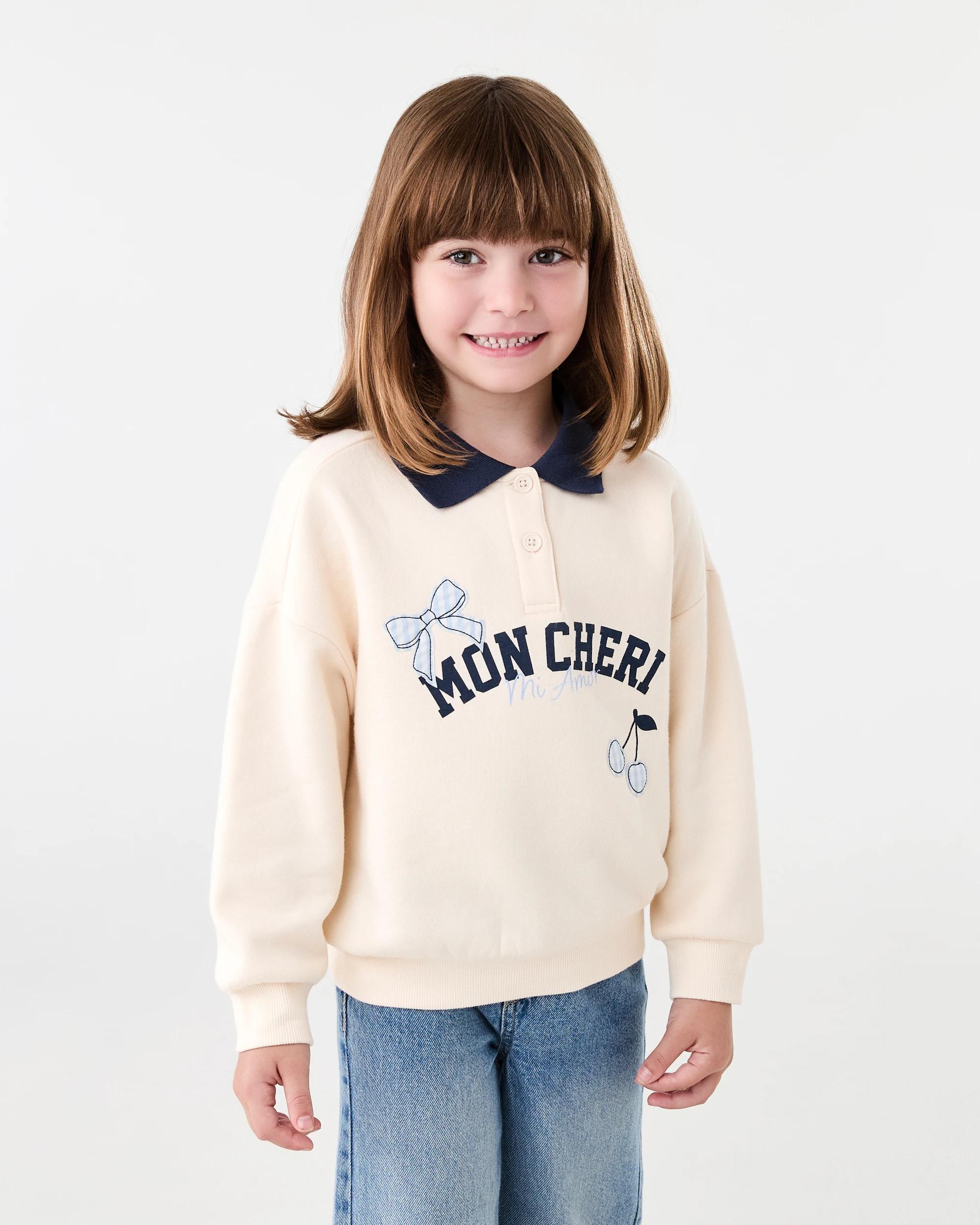 1 Long Sleeve Rugby Sweatshirt Bge Slogan, 1 of 8