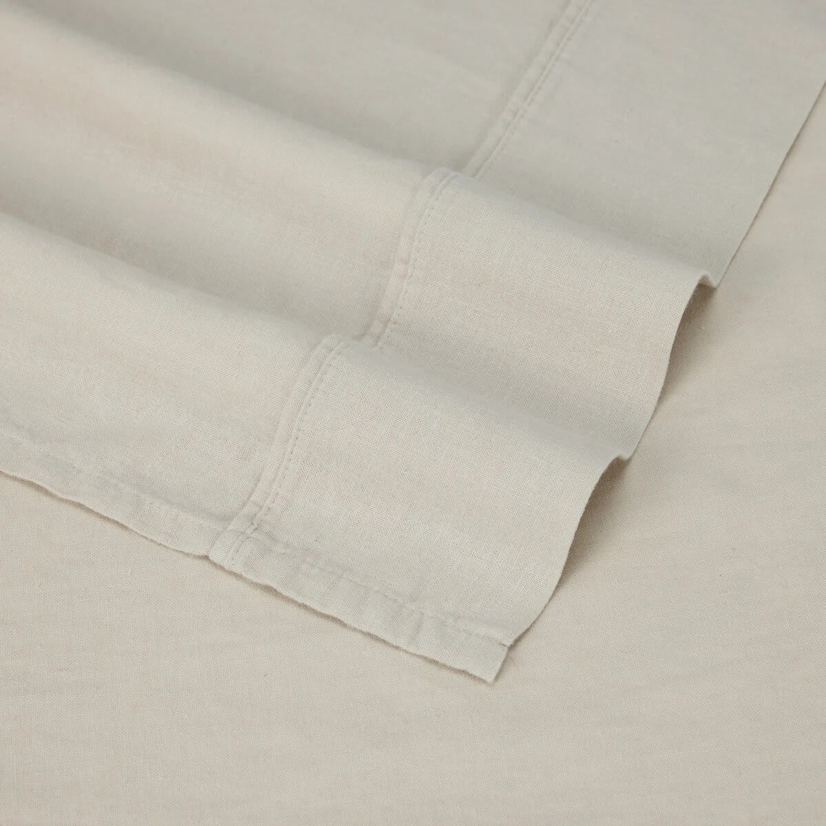 4 Cotton Linen Sheet Set - King Bed, Natural, 4 of 6
