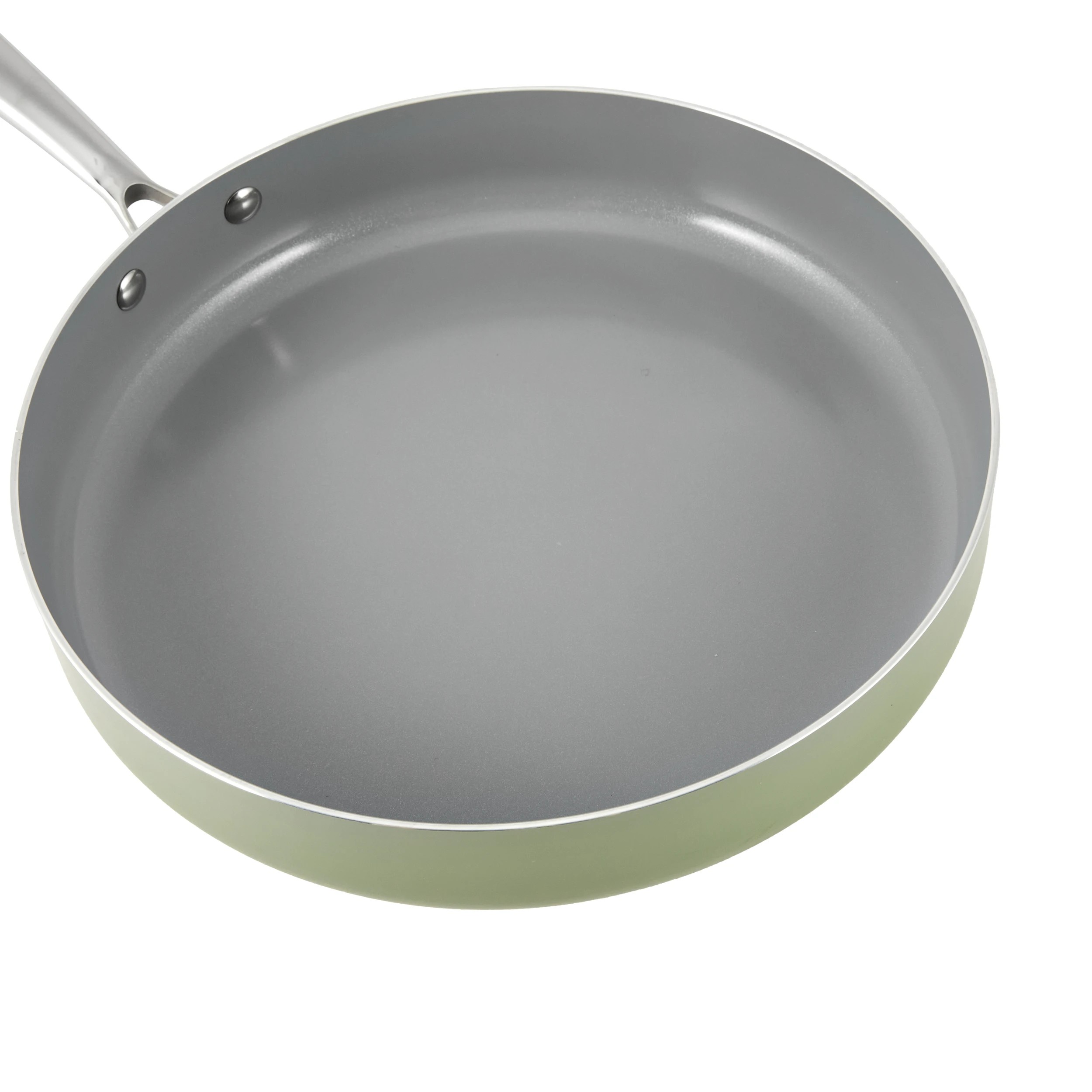 4 28cm Ceramic Non-Stick Frypan - Green, 4 of 7