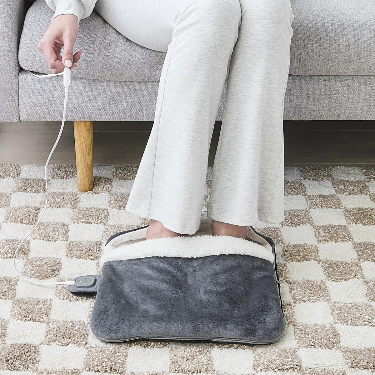 4 Heated Foot Warmer - Grey, 4 of 10