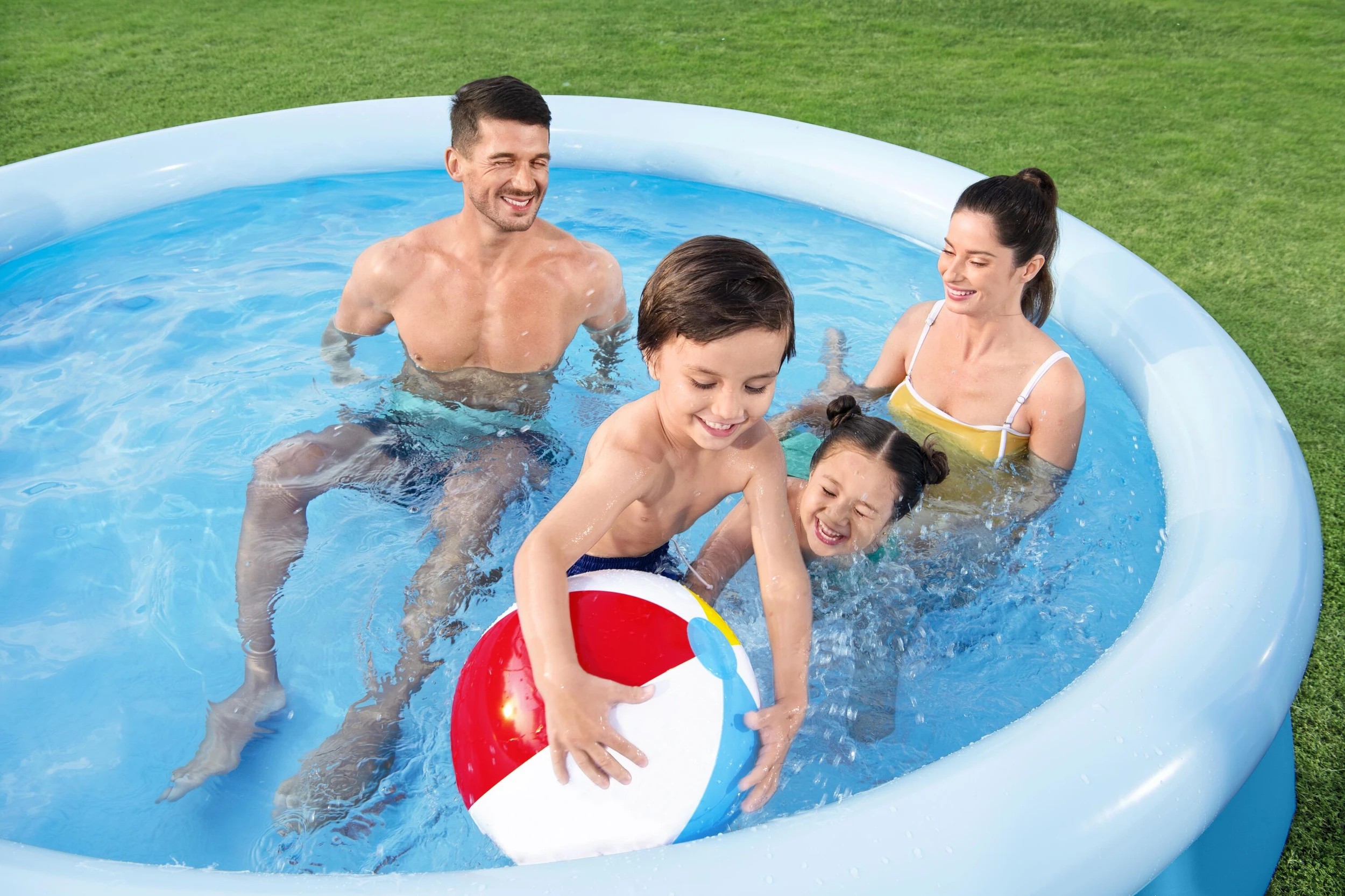 2 Bestway Inflatable Fast Set Fill and Rise Pool, 2 of 6