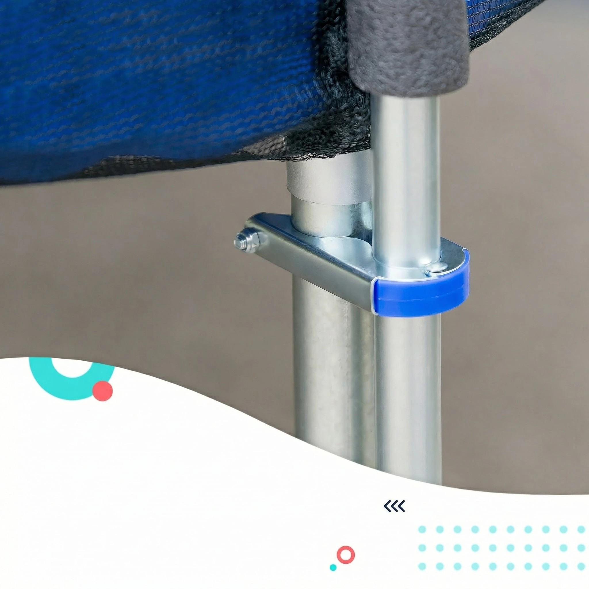 3 Kahuna Blizzard 10 ft Trampoline with Net - Green, 3 of 5