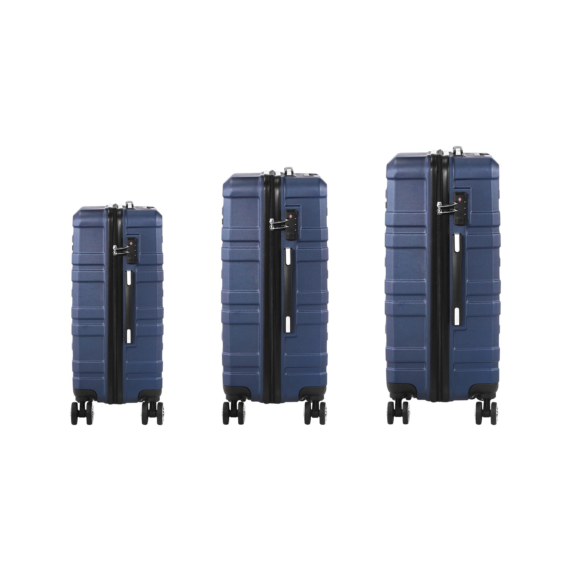 7 Mazam 3PCS Luggage Suitcase Trolley Set Travel TSA Lock ABS Hard Case - Blue, 7 of 8