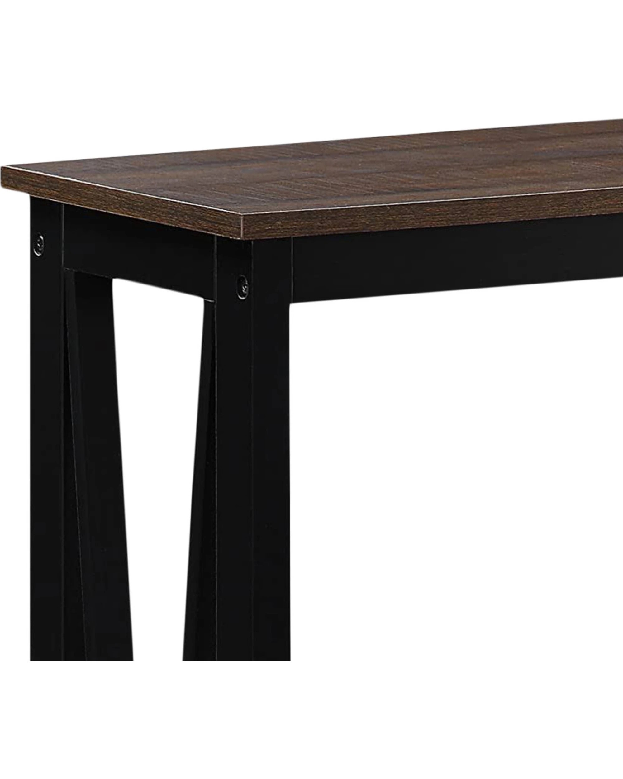 2 Sarantino Cielo 2-tier Console Table Dark Walnut, 2 of 10