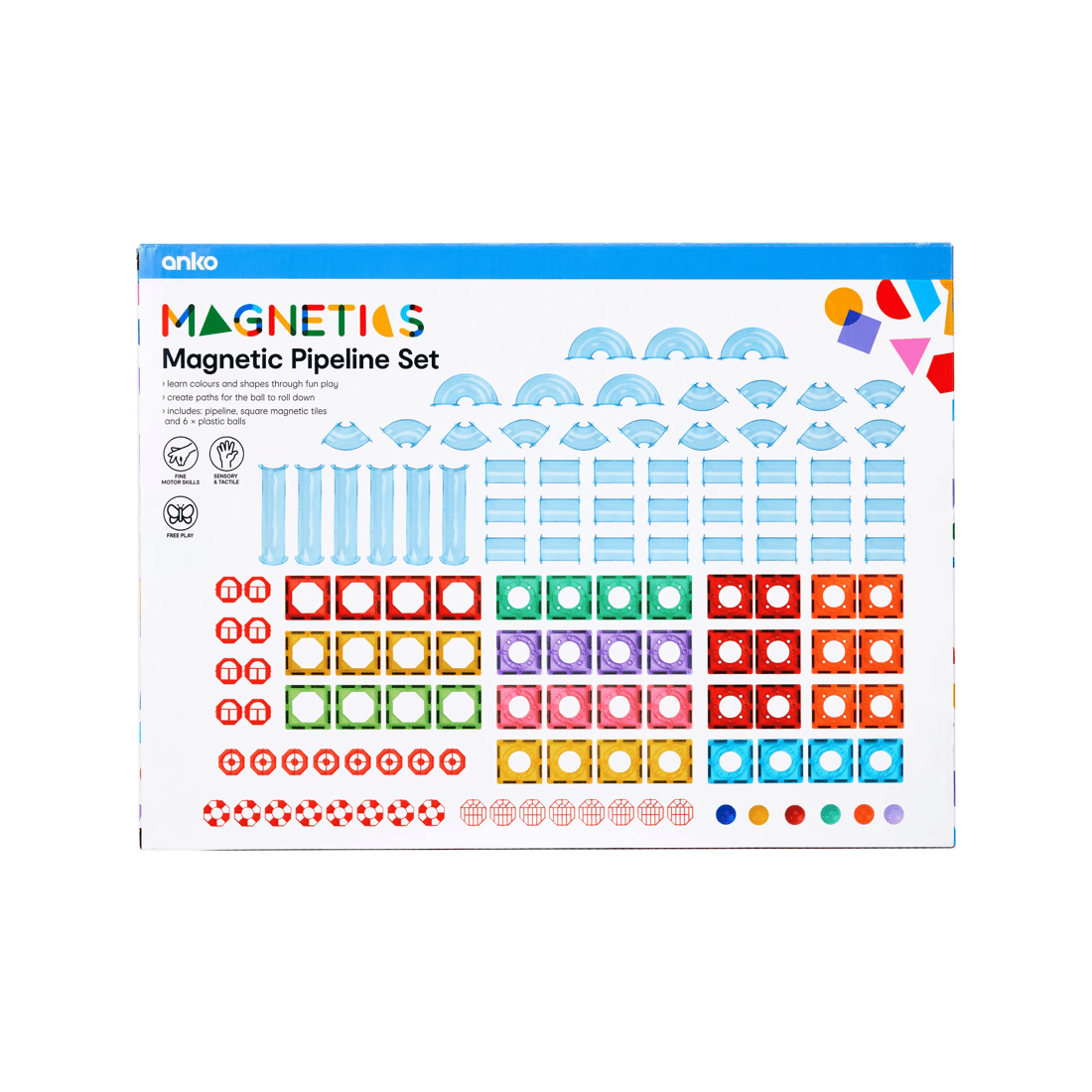 7 132 Piece Magnetic Pipeline Set, 7 of 7