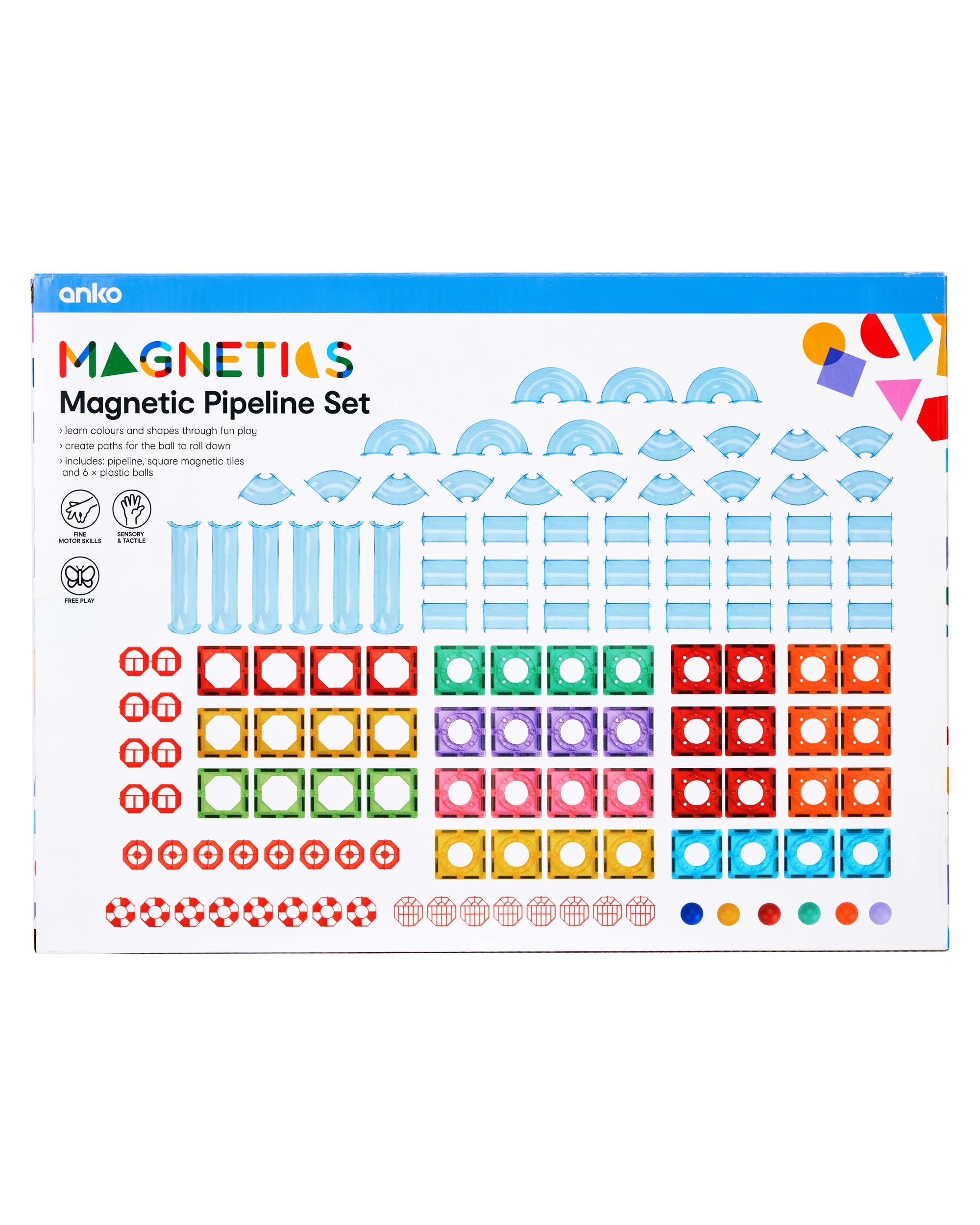 7 132 Piece Magnetic Pipeline Set, 7 of 7