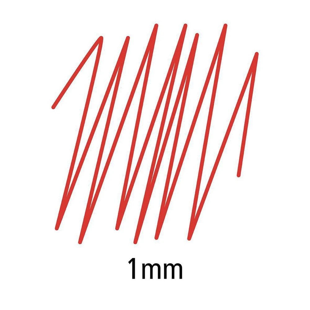 3 Staedtler Lumocolour Permanent Pen 1.0mm Red, 3 of 3