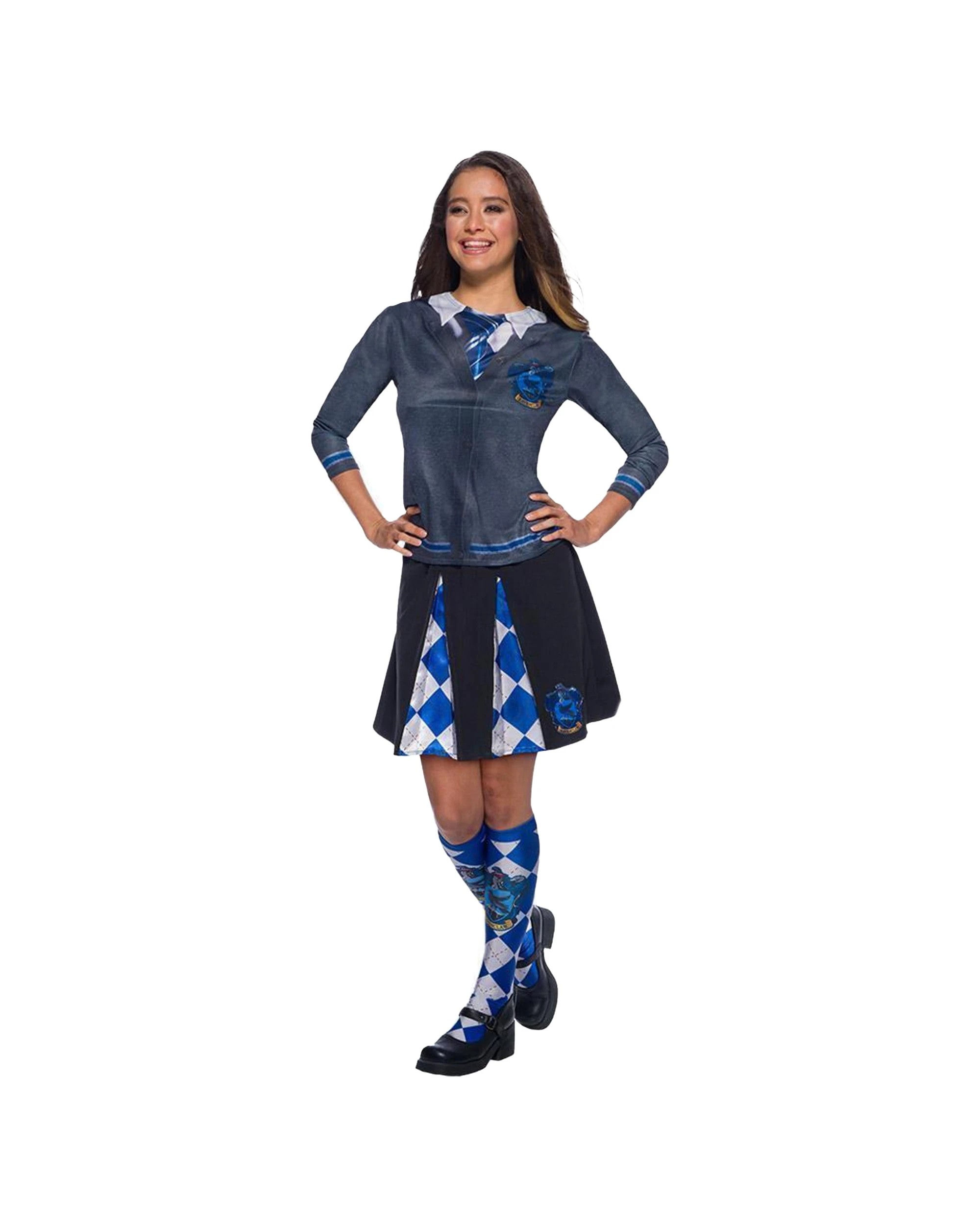 3 Harry Potter Ladies Ravenclaw Teen Adult Skirt Costume One Size - Pattern, 3 of 3