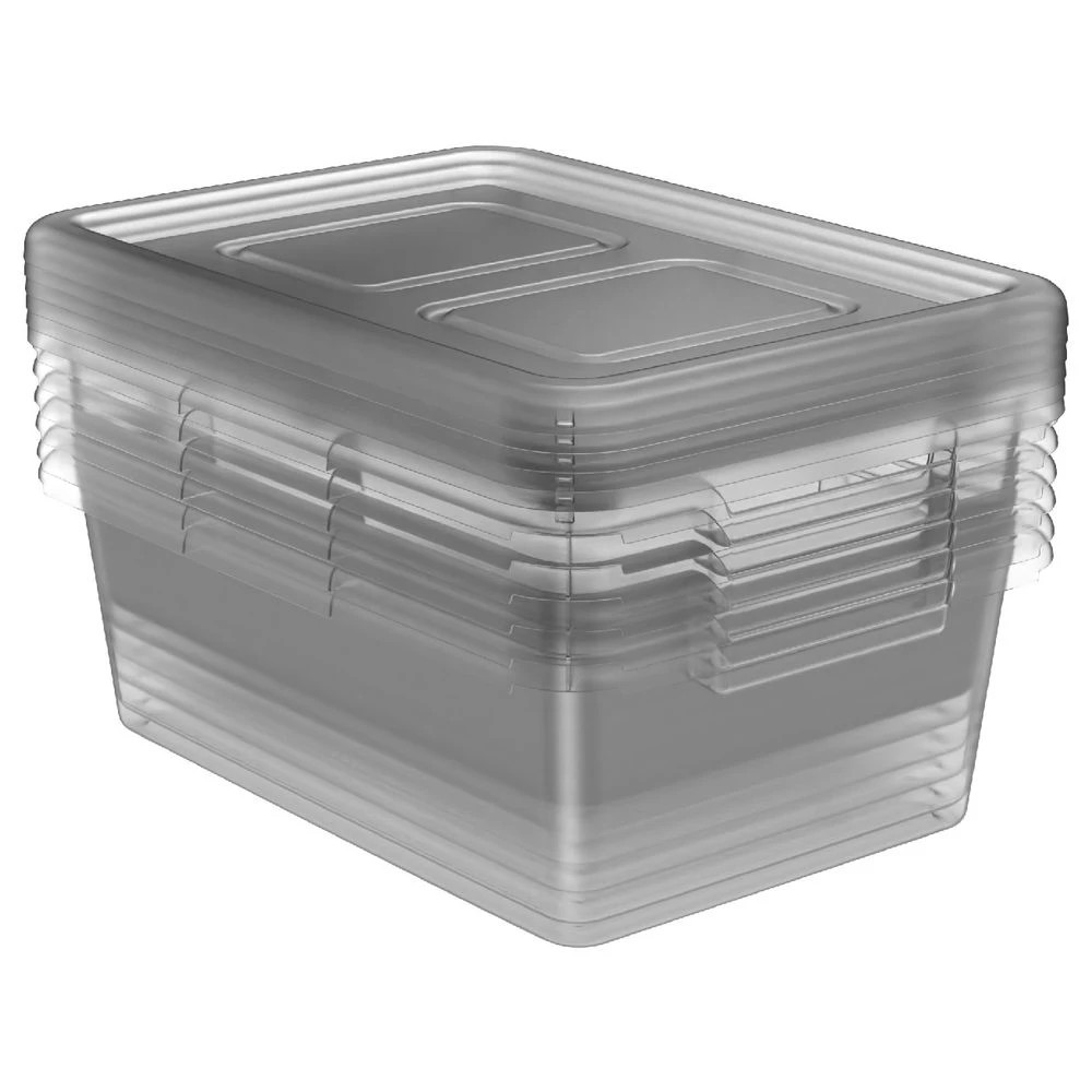 3 J.Burrows 10L Storage Container 6 Pack, 3 of 6