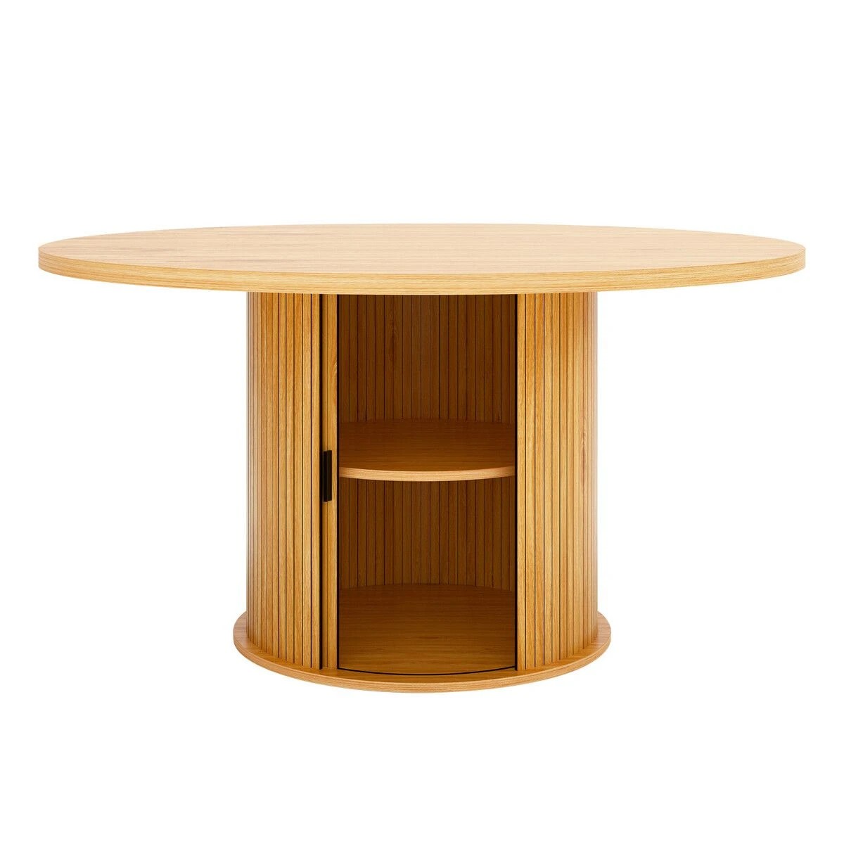 1 Ausway 120cm Round Dining Table Farmhouse Kitchen Coffee, 1 of 7