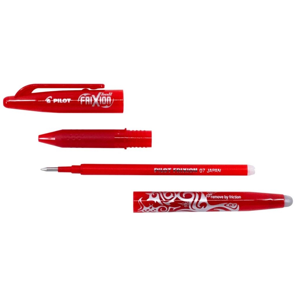 4 PILOT FriXion Ball Erasable Gel Pen 0.7mm Red 2 Pack, 4 of 9