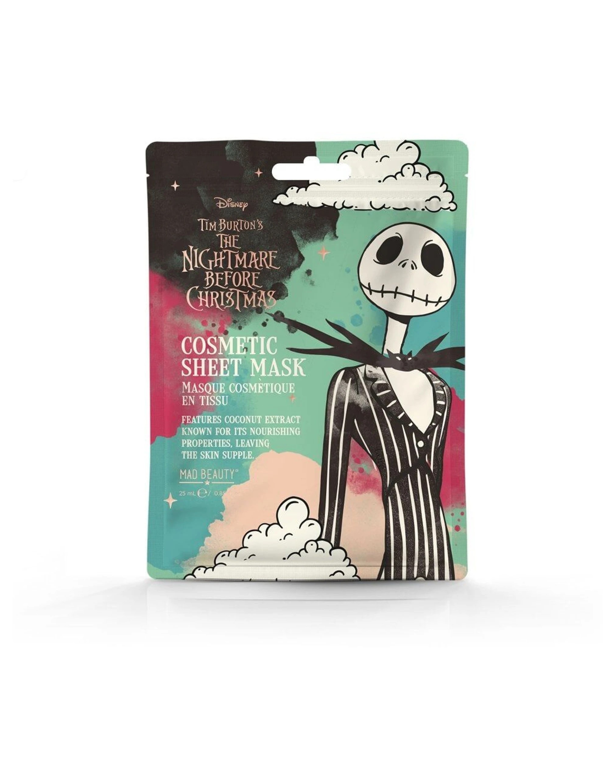 2 Disney 6PK Nightmare Before Christmas Jack Scented Sheet Face Mask 25ml - Multi, 2 of 3