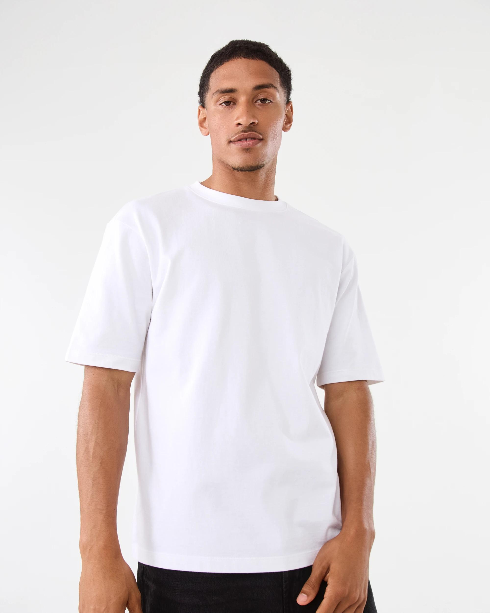 1 Oversized Heavyweight T-shirt WHITE, 1 of 6