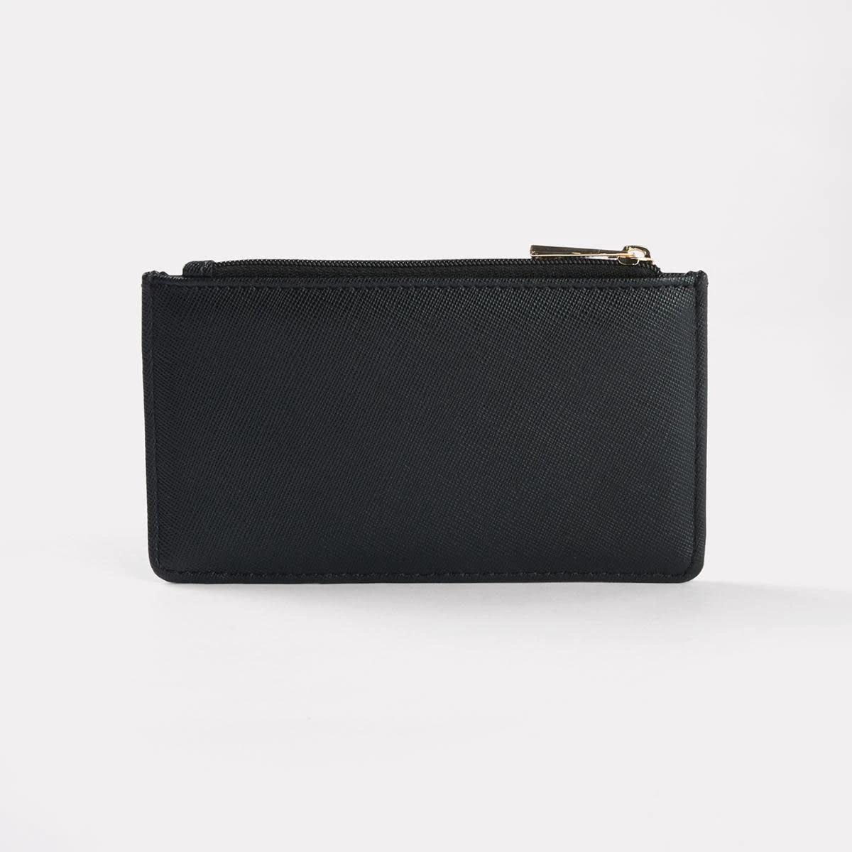 2 Zip Card Purse BLACK, 2 of 4