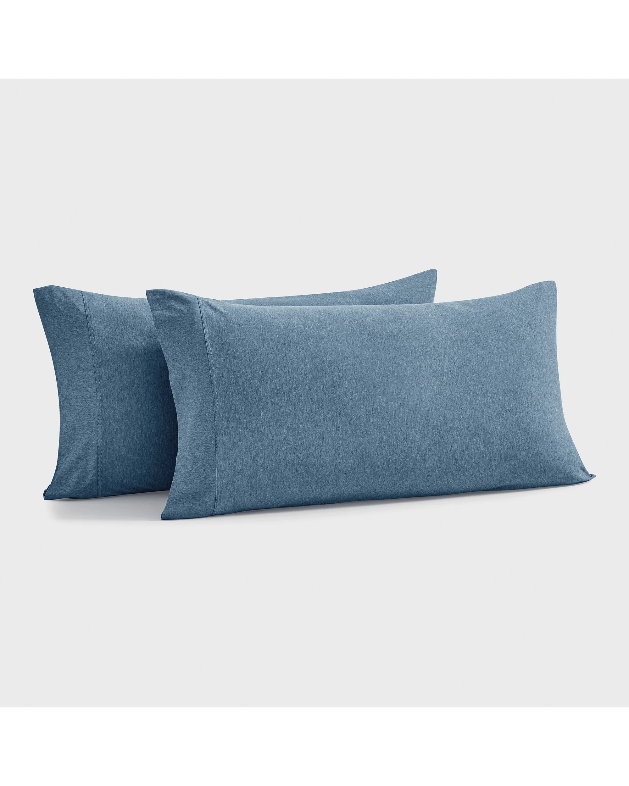 3 Dreamaker Jersey Luxe 100% Cotton King Pillowcase Twin Pack - Denim, 3 of 5