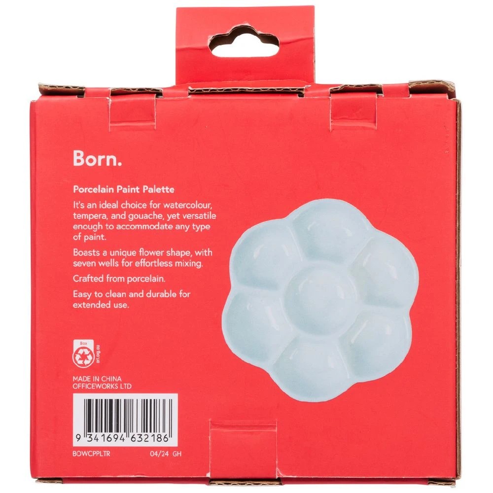 2 Born Porcelain Paint Palette 7 Wells, 2 of 4