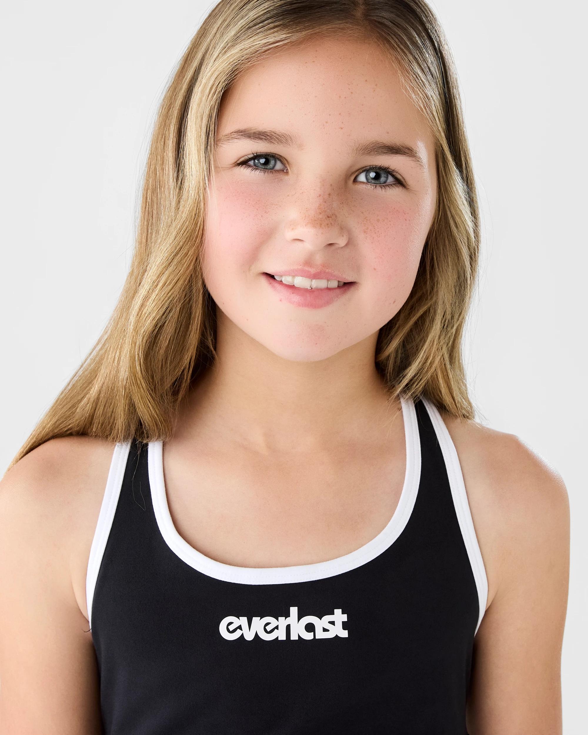 3 Everlast Kids Piping Crop Black, 3 of 7