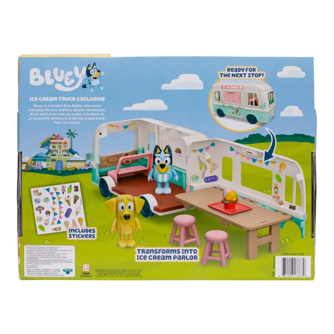 10 Bluey Holiday Ice Cream Truck Exclusive Playset, 10 of 10