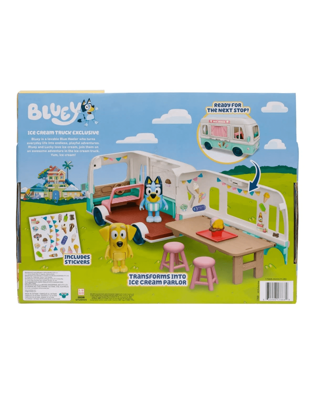 10 Bluey Holiday Ice Cream Truck Exclusive Playset, 10 of 10