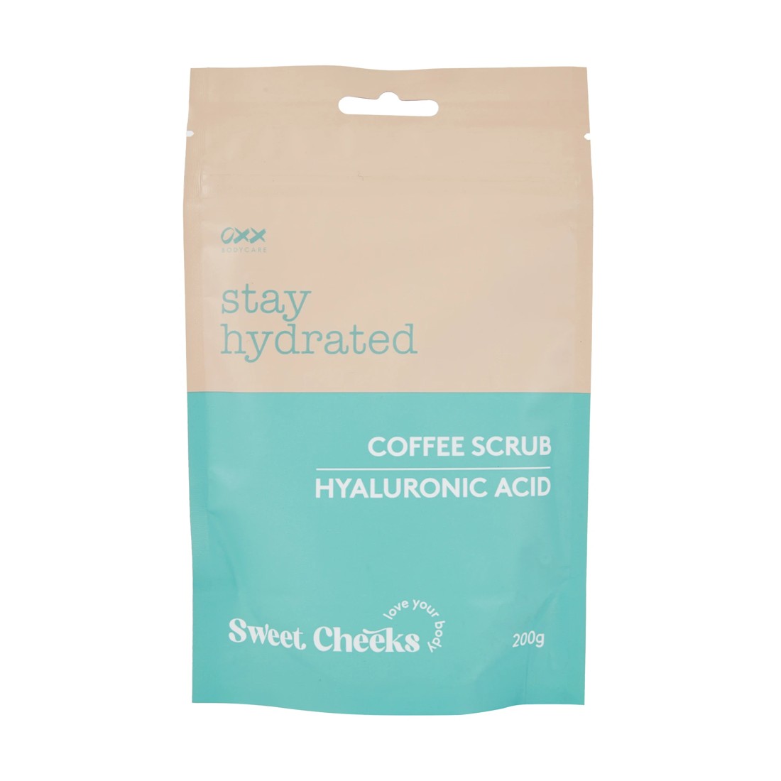 1 OXX Bodycare Stay Hydrated Sweet Cheeks Coffee Scrub 200g - Hyaluronic Acid, 1 of 2