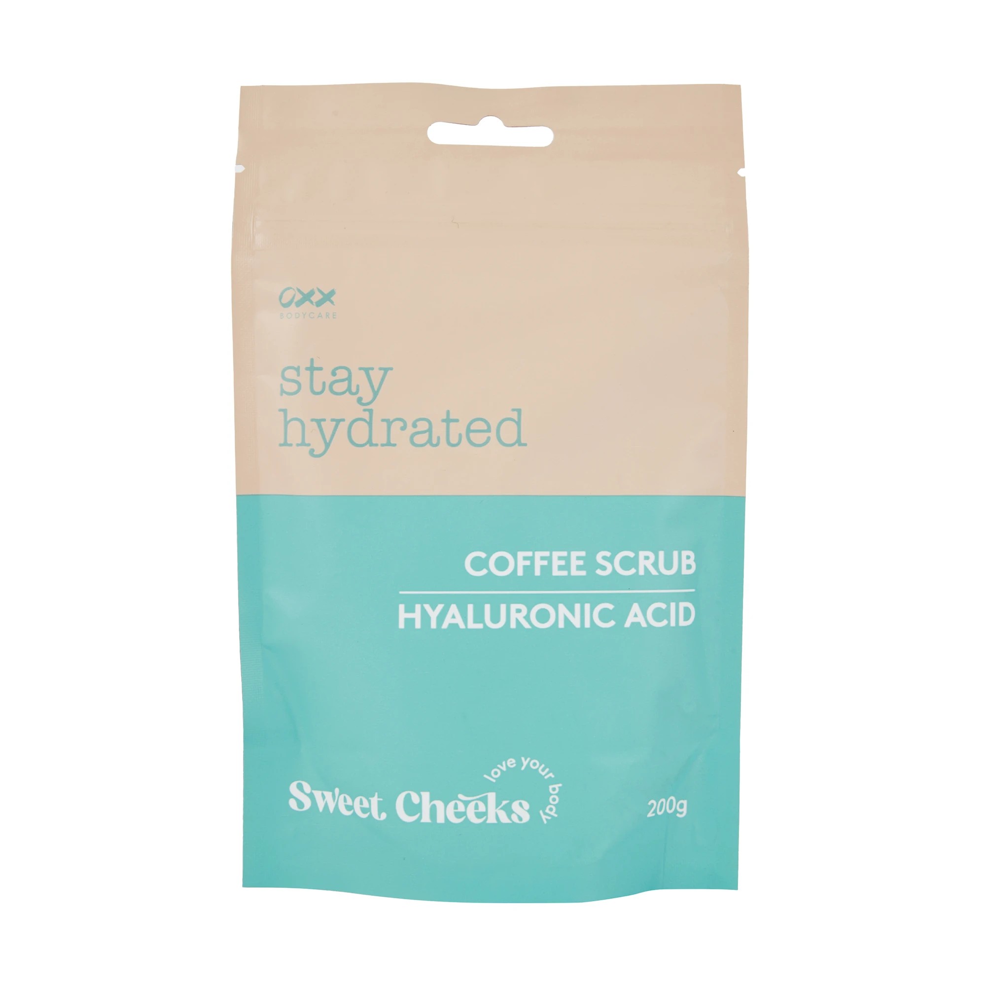 1 OXX Bodycare Stay Hydrated Sweet Cheeks Coffee Scrub 200g - Hyaluronic Acid, 1 of 2
