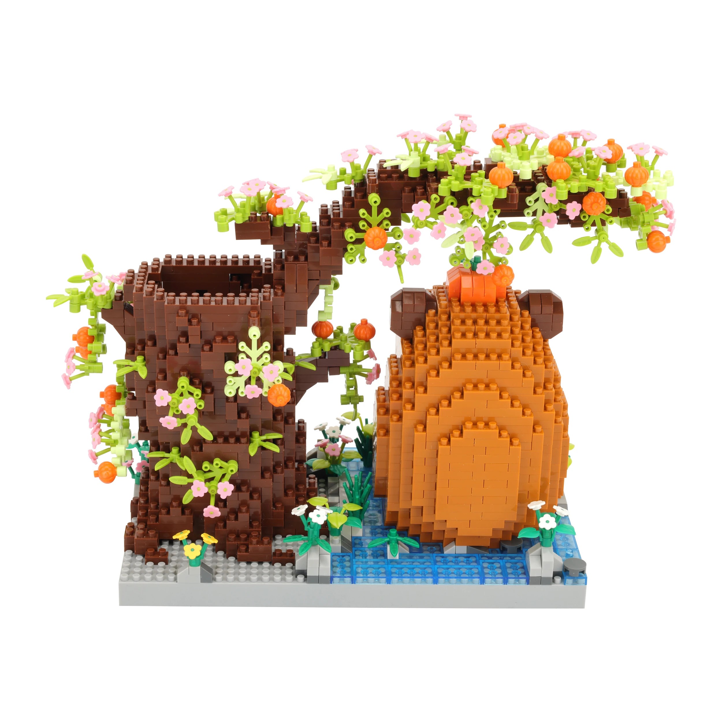 6 1731 Piece Mini Blocks Animal Series: Capybara Under Tree, 6 of 7