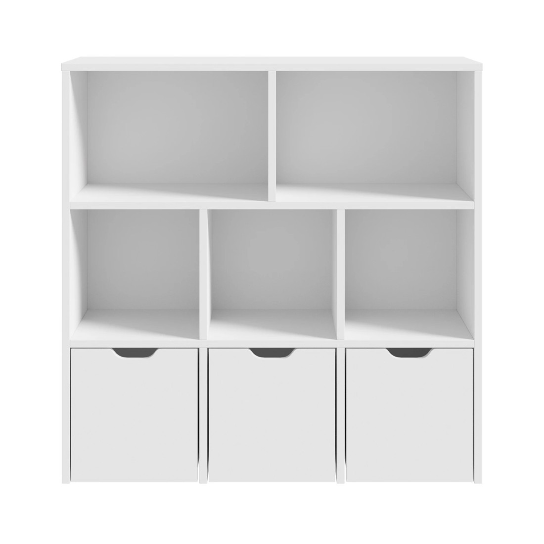 8 Oikiture Kids Bookcase Toy Organiser Cabinet With Removable Box Storage
 - White, 8 of 10